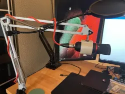 IKEA Tertial lamp converted into a microphone arm