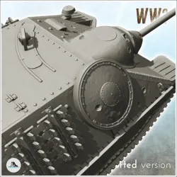 Jagdpanzer 38(t) Hetzer (with combat damages) - WW2 German Flames of War Bolt Action Command Blitzgrieg