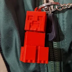 Minecraft Creeper keyring