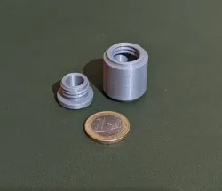 Mini pill box/container (with different kinds of caps)