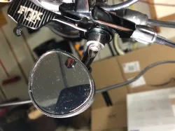 Mirror holder for mountain bike