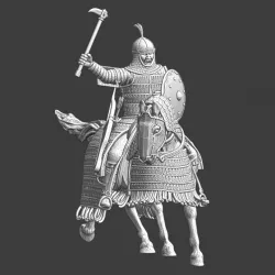 Mounted medieval Mongol General
