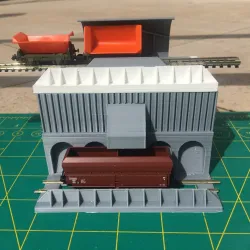 N - Poste de déchargement pour wagons à bascule d' Arnold Rapido (ref:4480)
