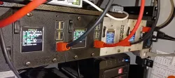 OpenSCAD - Frontpanel for mount Raspberry Pi and ODROID C4 (with display, fan and more) in 19" Rack