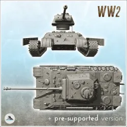Panzer V Panther Ausf. A (damaged) - WW2 German Flames of War Bolt Action Command Blitzgrieg
