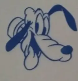 pluto face wallart