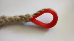Rigging eye for 8mm rope