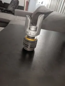 Sabine emitter for Ezra's lightsaber from Galaxy Edge