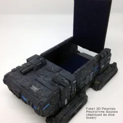 Scifi Vehicle-Dice Tower-Card Holder All In One