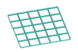 Screw Mounted Gridfinity 5x5 Baseplate