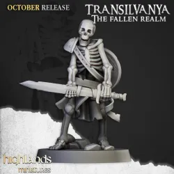Skeleton Warriors with Swords Unit - Highlands Miniatures