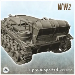 Sturmgeschutz StuG III Ausf. G 1943 (Sd.Kfz. 142-1) (with combat damages) - WW2 German Flames of War Bolt Action Command Blitzgrieg