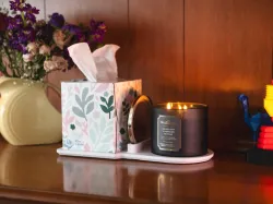Tissue and Candle Organizer Tray