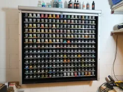 Wall mounted rack for AK INTERACTIVE Real Colors Set