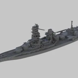 WW2 Japanese Battleship Ise