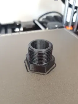 3D print of a tap for garden hose connection
