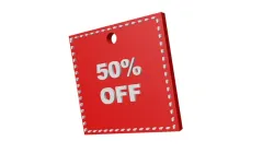 50% OFF Product Label