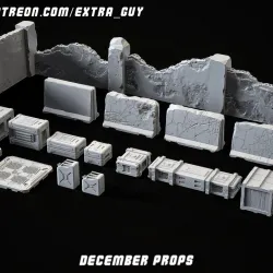 Assorted Props and Environment Set 32mm