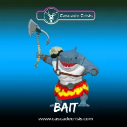 Bait - Sharkfolk Barbarian (28mm, 32mm, & Display Size)