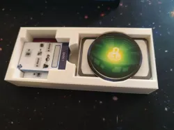 Beyond the Sun game insert including fan solo cards