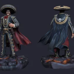 Don Diego - El Charro Negro (Dark Horseman) Pose 2
