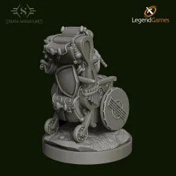 Dungeons and Diversity Elf Bard Wheelchair figure from Strata Miniatures