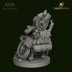 Dungeons and Diversity Half Elf Wizard Wheelchair figure from Strata Miniatures