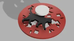 Extruder indicator - cat prowling the roofs