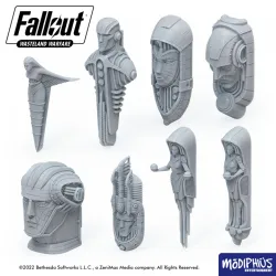 Fallout: Wasteland Warfare - Print at Home - Art Deco Statues