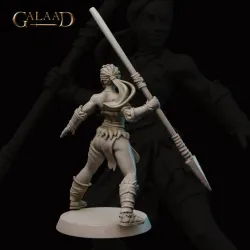 Fighter Amazon Naga - Naga version and Mounted included