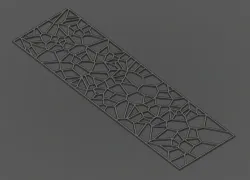 Flat voronoi pattern (~3.5" x 12")