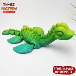 FLEXI PRINT-IN-PLACE LOCHNESS MONSTER ARTICULATED