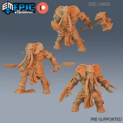 Forgotten Utopia Set / African Tribes Encounters / Fantasy Safari Collection / Pre-Supported