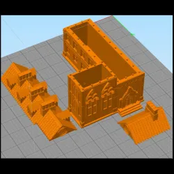 Gothic building 1 - Middle Age SAGA Medieval Fantasy Building Tabletop