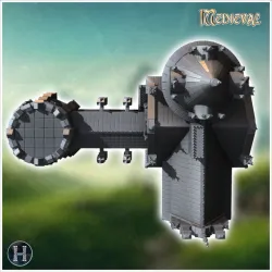 Gothic castle with tower 14 - Middle Age SAGA Medieval Fantasy Building Tabletop