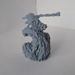 Greater Water Elemental miniature (32mm)