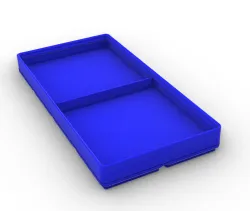 Gridfinity Divided Plain Bins