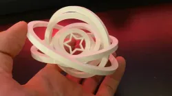 Gyroscopic Christmas Star Ornament