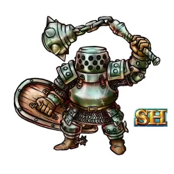 Halfling Knight Mounted and On Foot