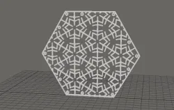 Hexagon deco element