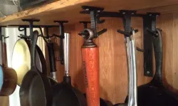 Hook for hanging pots and pans