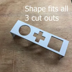 Impossible shape fits all 3 cut outs