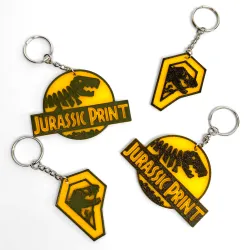 Jurassic Print Keychains