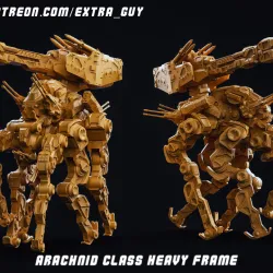 Mech Arachnid Class Heavy   67mm base 3 Poses