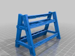Mini sword rack with six swords