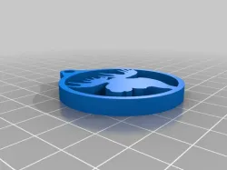 Moose keychain