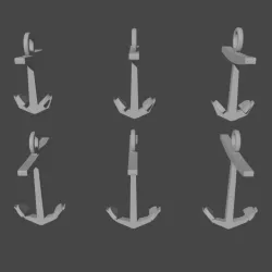 Naval Guns, Boats & Accessories & Blender Exporter (Age of Admirals) AOA-5