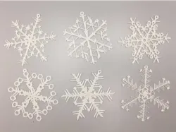 Organic Snowflake Ornaments