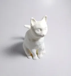 Sculpted Sitting Cat