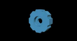 Shallow inverted M3 thumbscrew